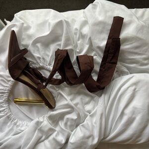 EGO Gold and Brown Heels for Elegant Occasions